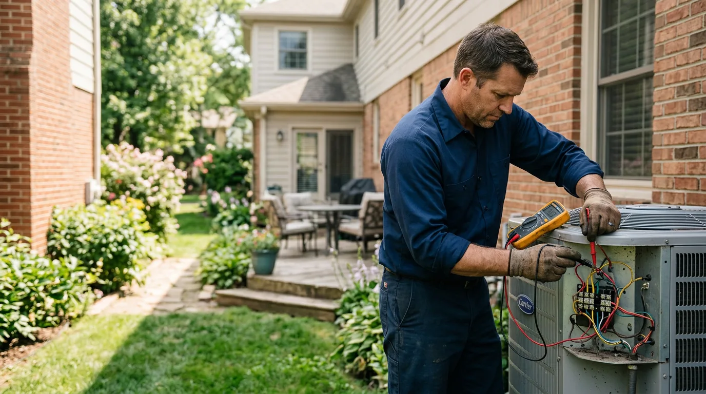 HVAC technician working near Holden, MA